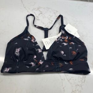 Carve Designs Bikini Top California Coastal Recycled UPF50 Palm Print NWT Large